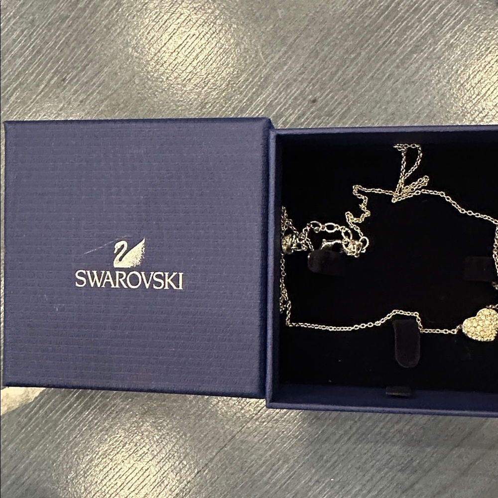 Silver Heart Pendant Necklace SWAROVSKI